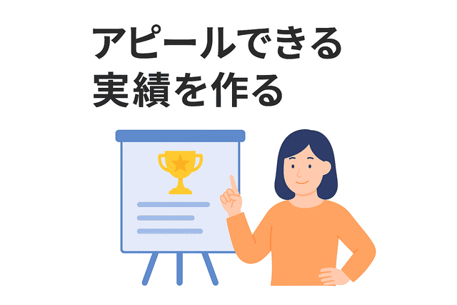 アピールできる実績を作ることが大切