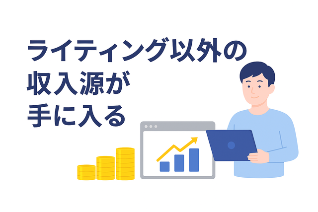執筆以外の方法で収益を確保できる