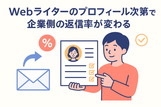 プロフィールの内容によって企業からの返信率が変わる