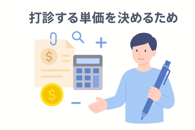 テストライティングを基に打診する単価を判断するため