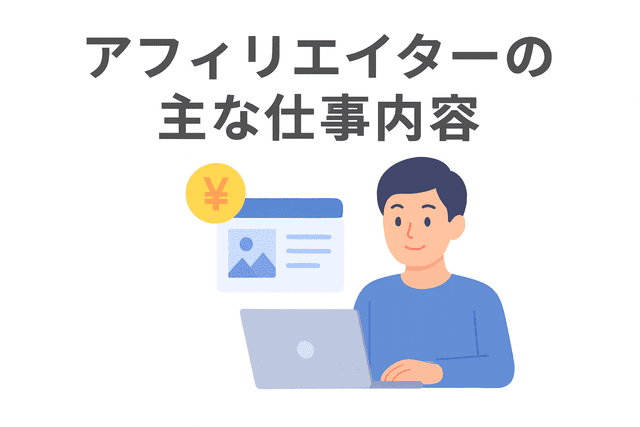 アフィリエイターの主な仕事内容