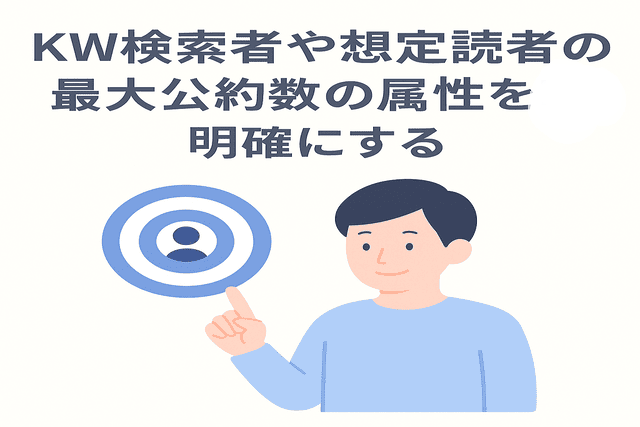 検索ユーザーや想定読者の属性を明確にする