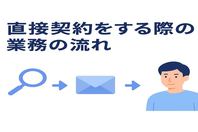 直接契約を進める際の基本的な業務の流れ