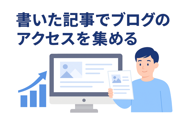 記事を執筆してブログへのアクセスを集める
