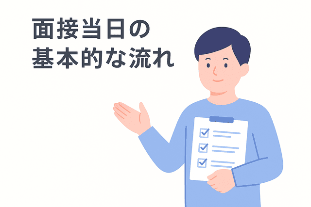 面接当日の基本的な流れ