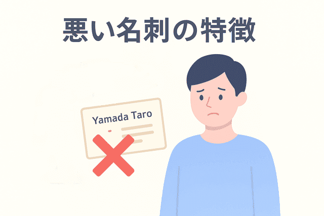 悪い名刺の特徴