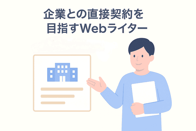 企業との直接契約を目指すWebライター