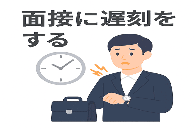 Webライターの面接に遅刻する