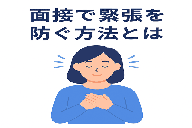 面接で緊張を防ぐ方法