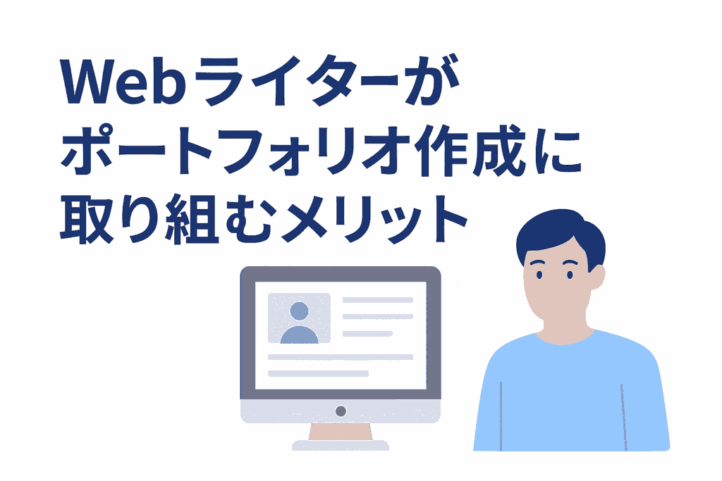 Webライターがポートフォリオ作成に取り組むメリット