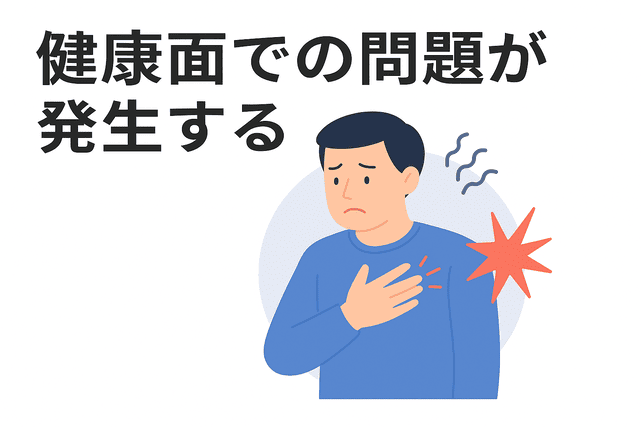 健康面での問題が発生する