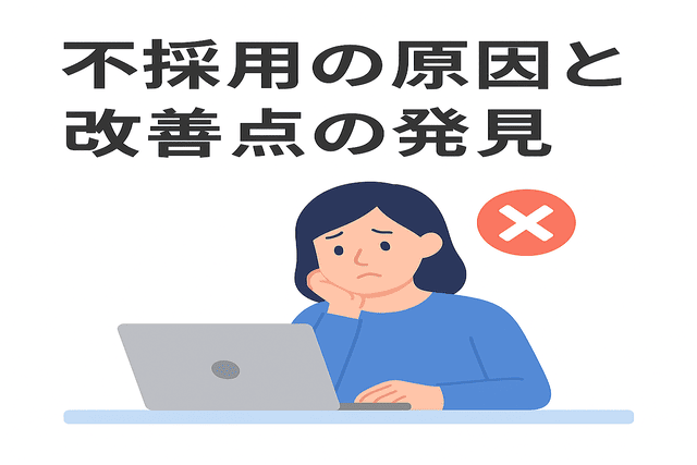 不採用の原因と改善点を考える