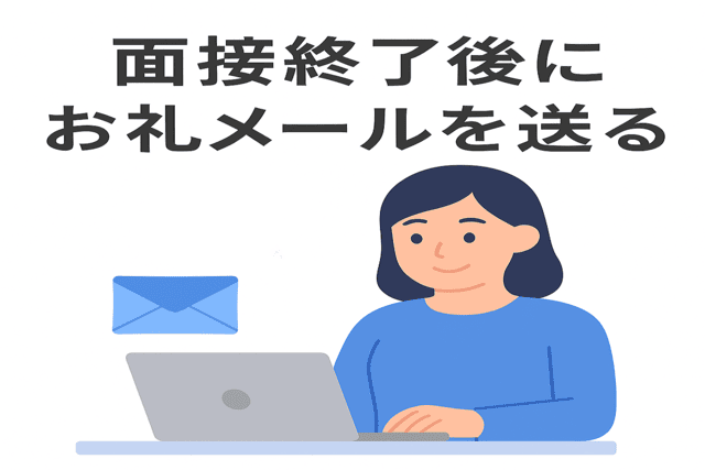 面接終了後にお礼メールを送る