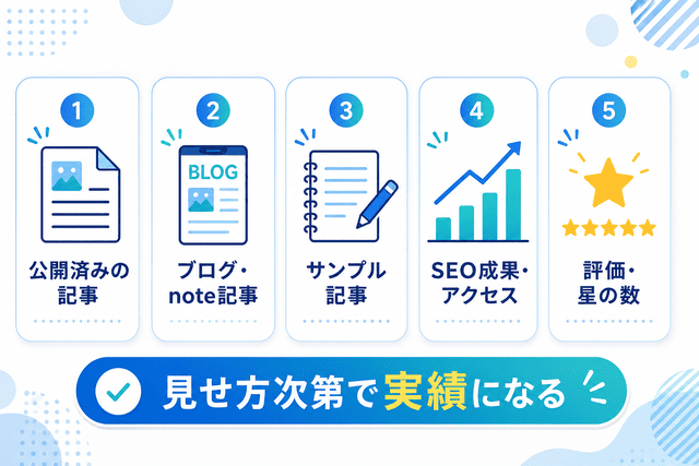 Webライターの実績の一例